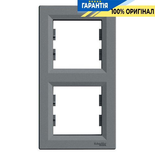 Рамка 2-а, вертикальная «Asfora», (цвет сталь) Schneider Electric EPH5810262
