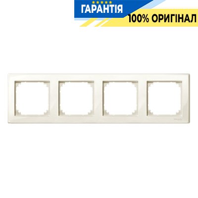 Рамка 4-местная Merten M-SMART MTN478444 бежевый