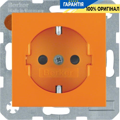 Розетка з з/к з захистом від дітей, помаранчева, 16А / 250В S.1 Berker 47238914
