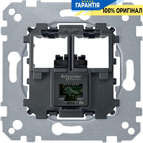 Механізм комп'ютерної розетки 1xRJ45 кат. 5е, UTP Merten MTN4575-0001
