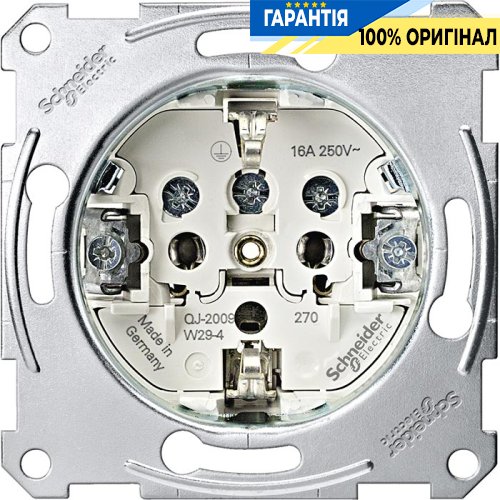 Механизм розетки с з/к, винтовые клеммы Merten MTN2400-0000