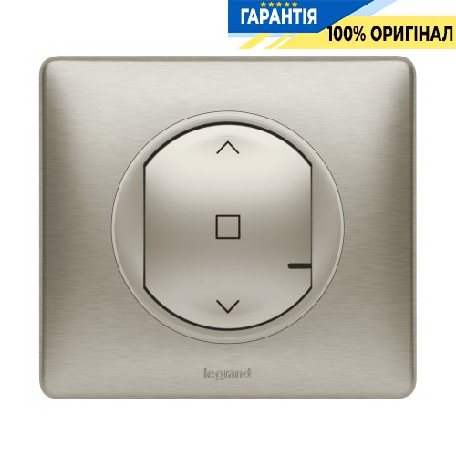 Розумний бездротовий вимикач ролетів Legrand Celiane with Netatmo 067647, титан