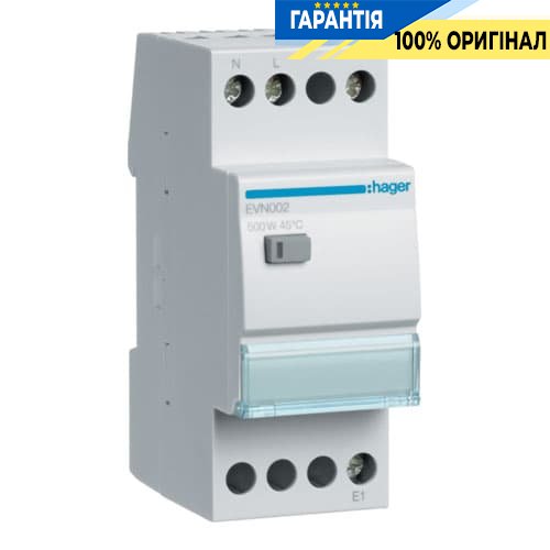 Универсальный светорегулятор с дистанционным управлением 500 Ватт, din-рейка 2-модуля, EVN002 Hager