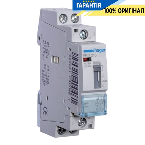 Установче реле Hager ERD216 16А, 24V ~, контакти: 2Н.О