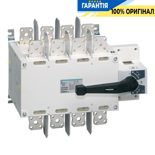 Переключатель трёхпозиционный I-0-II, 1250А, 4-п, Hager HI462