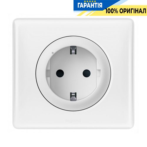 Розумна розетка з з/к 16А/230В з шторками Legrand Celiane with Netatmo 064830, білий