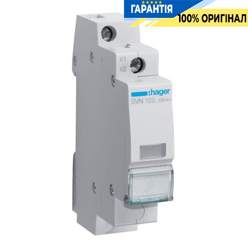 Світлодіодний індикатор фаз Hager SVN125 "безбарвний" 230В АС