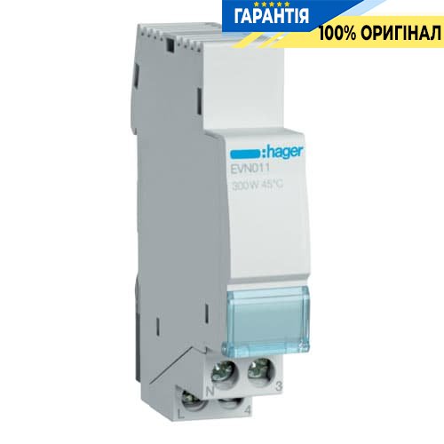 Світлорегулятор універсальний Hager EVN011, 20-300 Вт, модульний