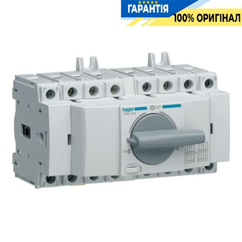 Перемикач трипозиційний модульний HIM402 Hager I-0-II до 16мм2, 4п 20А