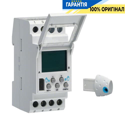 Таймер з астрономічної програмою, 2-канальний Hager EE181