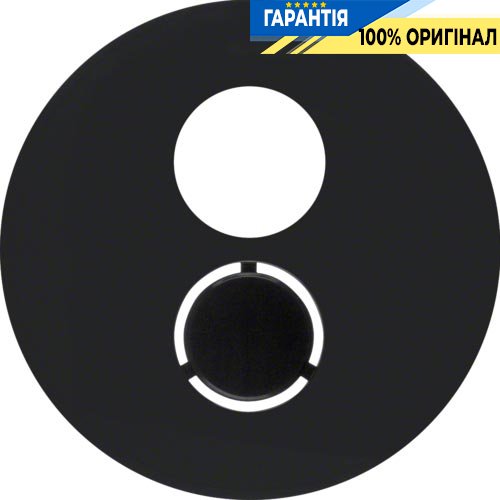 Накладка для розеток для громкоговорителей, чёрный (глянцевый), R.х, Berker 11962045