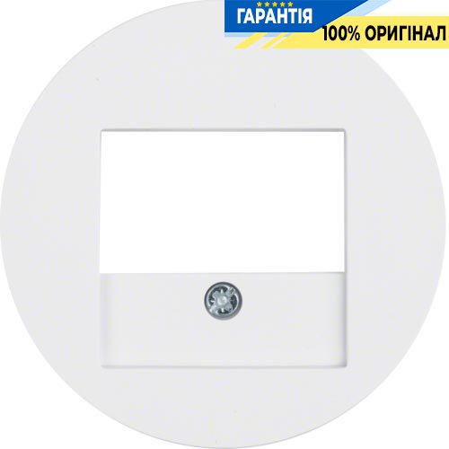 Накладка для розеток гучномовців, USB-розеток, полярна білизна (глянсовий), R.х, Berker 10382089