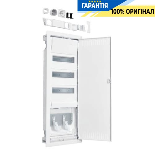 Мультимедийный щит Hager Volta.Hybrid VU603NWH в/у, 36 мод. + 1 панель, металл. двери