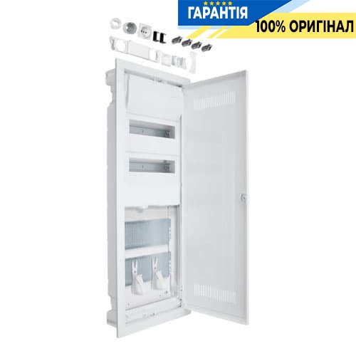 Мультимедийный щит Hager Volta.Hybrid VU602WWH в/у, 24 мод. + 2 панели, пластиковая дверь