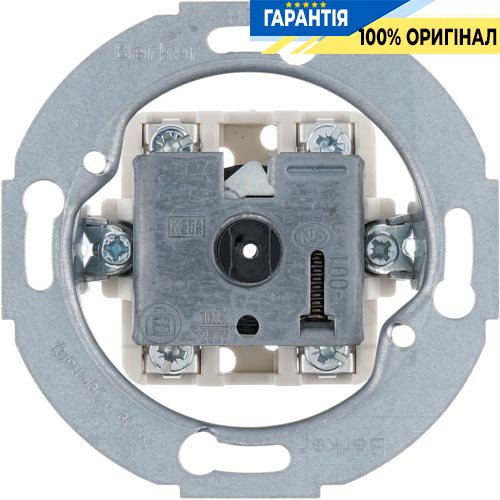 Вимикач 2-полюсний поворотний (механізм) 10А / 250В «1930» «GLASSERIE» «PALAZZO» Berker 389300