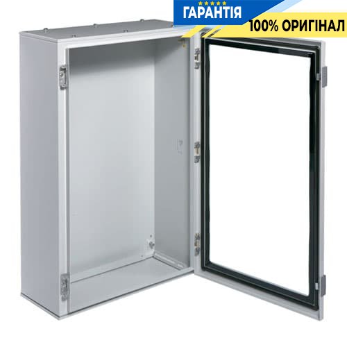 Шафа металева Hager FL172A Orion Plus, IP65, прозорі двері, 800X500X250мм