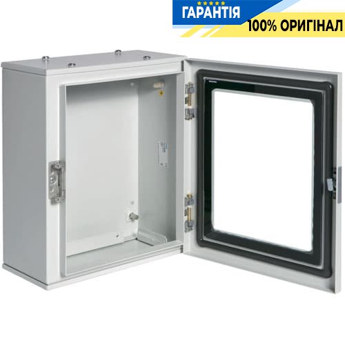 Шафа металева Hager FL154A Orion Plus, IP65, прозорі двері, 350x300x160мм