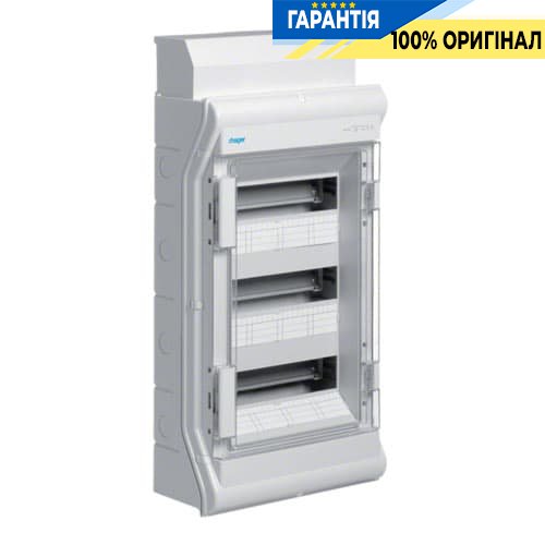 Щит розподільчий Hager Vector VE312DN, IP65 на 36 мод., Прозорі дверцята