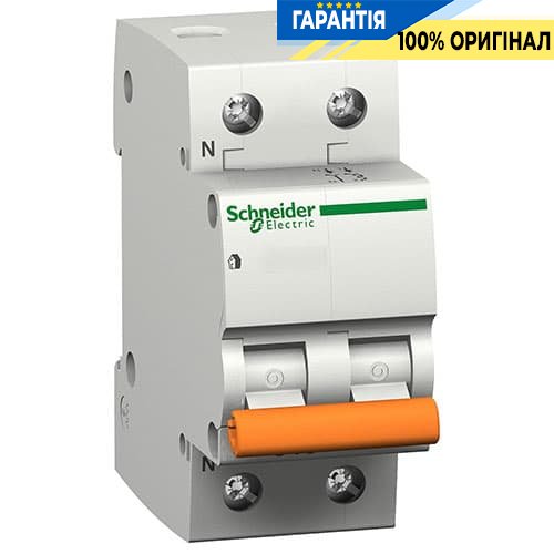Автоматический выключатель Schneider Electric 11216 "Домовой" ВА 63, 1P + N, 32A, C