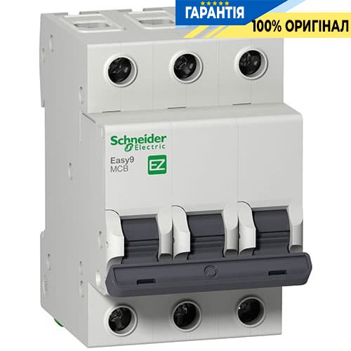 Автоматичний вимикач 3-фазний Easy9 3-п, 16 А тип «C» Schneider Electric EZ9F34316