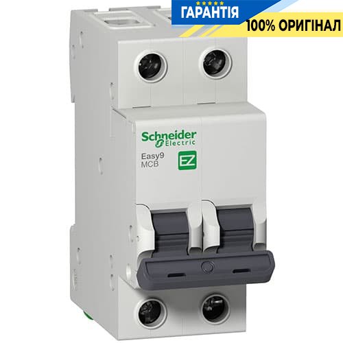 Автоматический выключатель Easy9 2-полюса, 50 А тип «B» Schneider Electric EZ9F14250