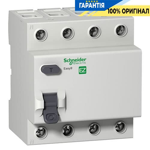 Дифреле Easy9 3-фазне, 4-п, 63 Аа / 300mA, тип «AC» Schneider Electric EZ9R64463