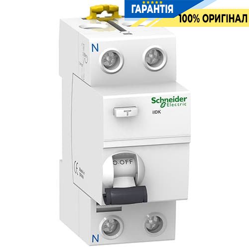 Дифреле (ПЗВ) однофазне «Schneider Electric iID K» 2p 25 Aмер 30мА тип-AC A9R50225