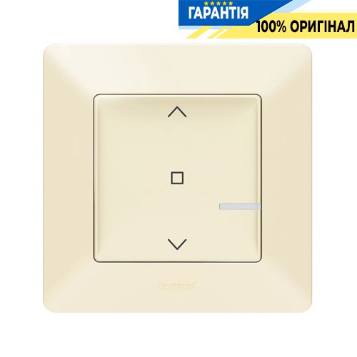 Умный беспроводной выключатель рольставней Legrand Valena Life with Netatmo 752291, слоновая кость