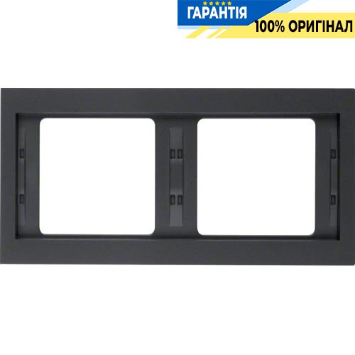 Рамка 2-а, антрацит, горизонтальна, K.1, Berker 13637006