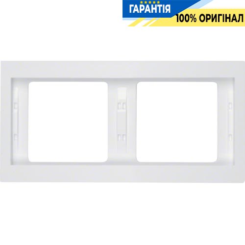 Рамка 2-а, полярно-біла, горизонтальна, K.1, Berker 13637009