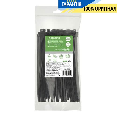 Хомут кабельный Thorsman 200х4.8 черный (100шт) Schneider Electric IMT46263