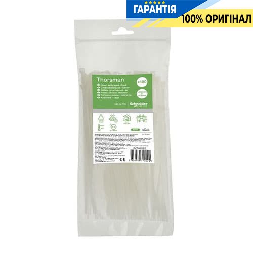 Хомут кабельный Thorsman 200х4.8 белый (100шт) Schneider Electric IMT46262