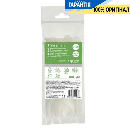 Хомут кабельный Thorsman 160х2.5 белый (100шт) Schneider Electric IMT46257