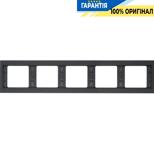 Рамка 5-а, антрацит, горизонтальна, K.1, Berker 13937006