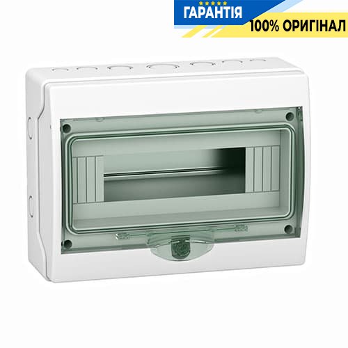 Шафа накладна, 1ряд / 12мод. прозорі двері, ІР65 Kaedra Schneider Electric 13979
