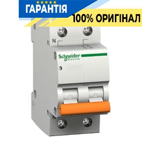 Автоматичний вимикач "Домовий" ВА 63, 1P + N, 6A, C Schneider Electric 11211