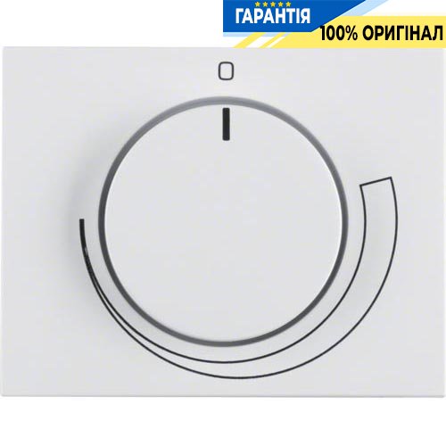 Центральная панель для регулятора числа оборотов, полярная белизна, «K.1» Berker 11357209