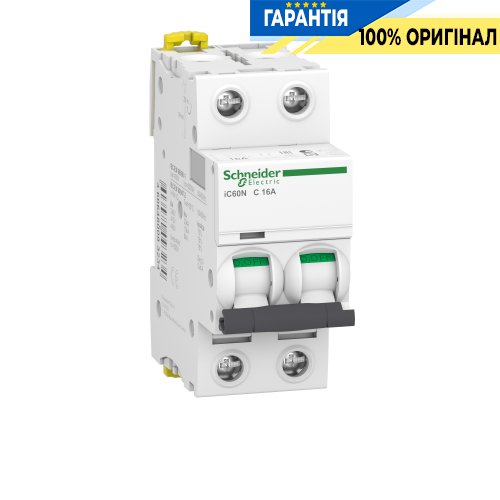 Автоматический выключатель Schneider Electric Acti9 iC60N 2P 16A C SE A9F79216