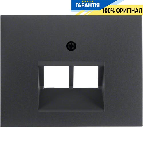 Накладка для розетки UAE/E-DAT, антрацит, K.1, Berker 14097006