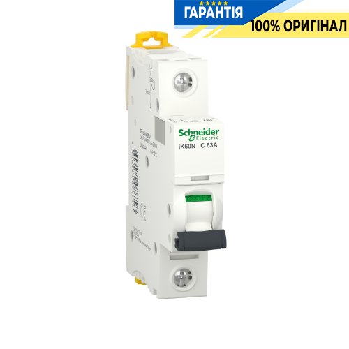Автоматичний вимикач Schneider Electric Acti9 iK60 1P 63A C SE A9K24163