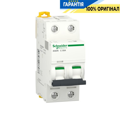 Автоматичний вимикач Schneider Electric Acti9 iK60 2P 50A C SE A9K24250