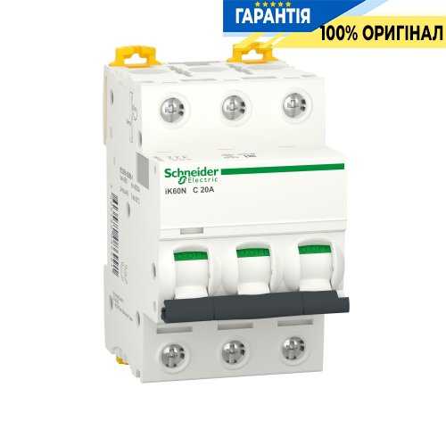Автоматичний вимикач Schneider Electric Acti9 iK60 3P 20A C SE A9K24320