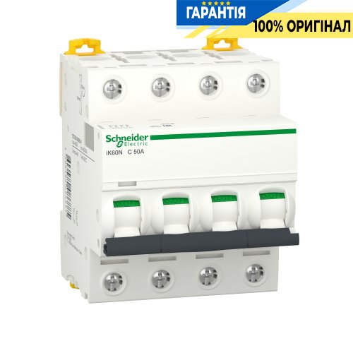 Автоматический выключатель Schneider Electric Acti9 iK60 4P 50A C SE A9K24450