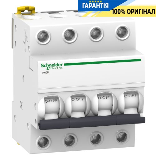 Автоматичний вимикач Schneider Electric Acti9 iK60 4P 6A B SE A9K23406