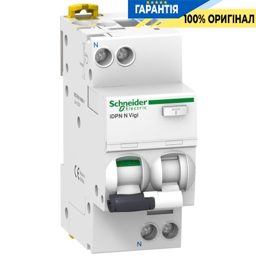 Диференціальний автомат Schneider Electric Acti9 - iDPN N VIGI 1P+N, С32/0,03A AC A9D31632