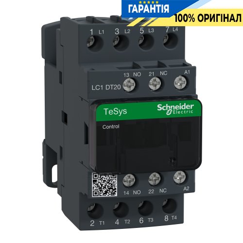 Контактор Schneider Electric Tesys 3-п. 20A НО+НЗ 24V AC  LC1DT20B7 винтовой зажим