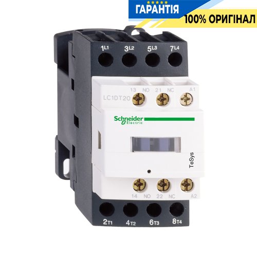 Контактор Schneider Electric Tesys 3-п. 25А 2НО+2НЗ 24V DC LC1D128BD гвинтовий затискач