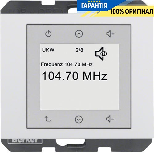 Приемник Radio Touch для коллекций «K.1» Berker 28847009, цвет: полярная белизна