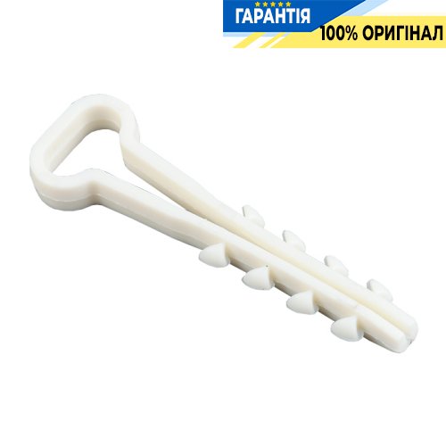 Дюбель хомут IEK UHH35-5-8-100 5х8мм білий нейлон (100шт)