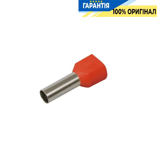 Наконечник-гильза IEK UTE10-4-D2-6-100 НГИ2 1,5-12 (красный, 20шт)